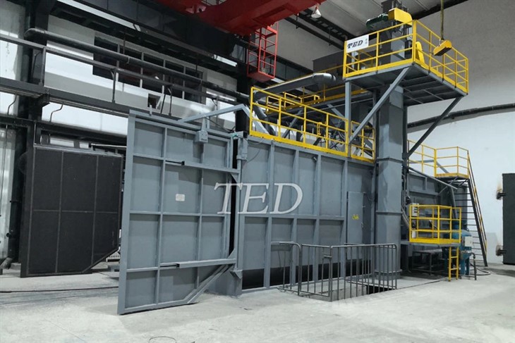 Trolley Type Shot Blasting Machine